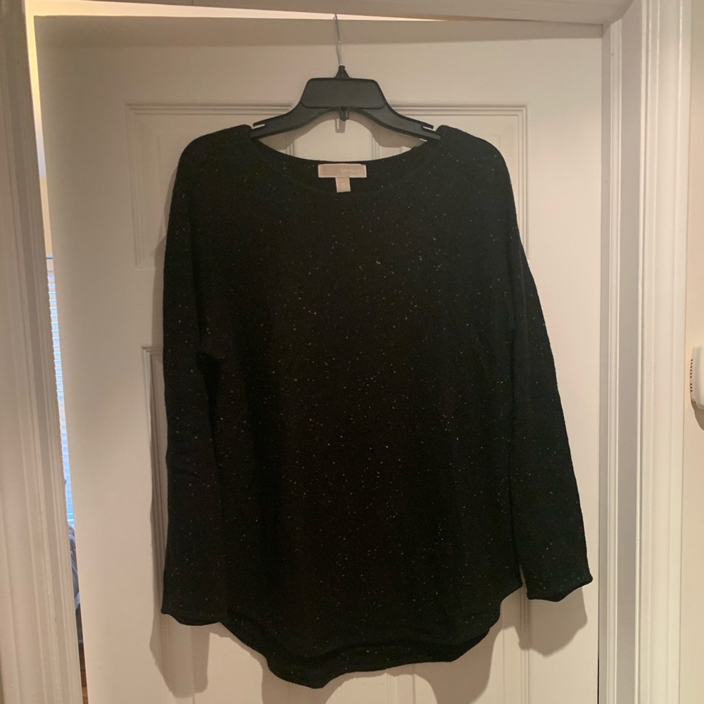 Michael Kors black sweater with white speckles